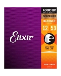 Elixir Nanoweb Ph/Bronze 12-53 - Set corzi chitara acustica